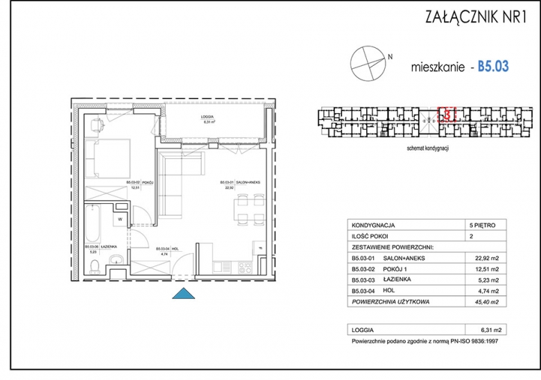 Apartament nr. B5.03